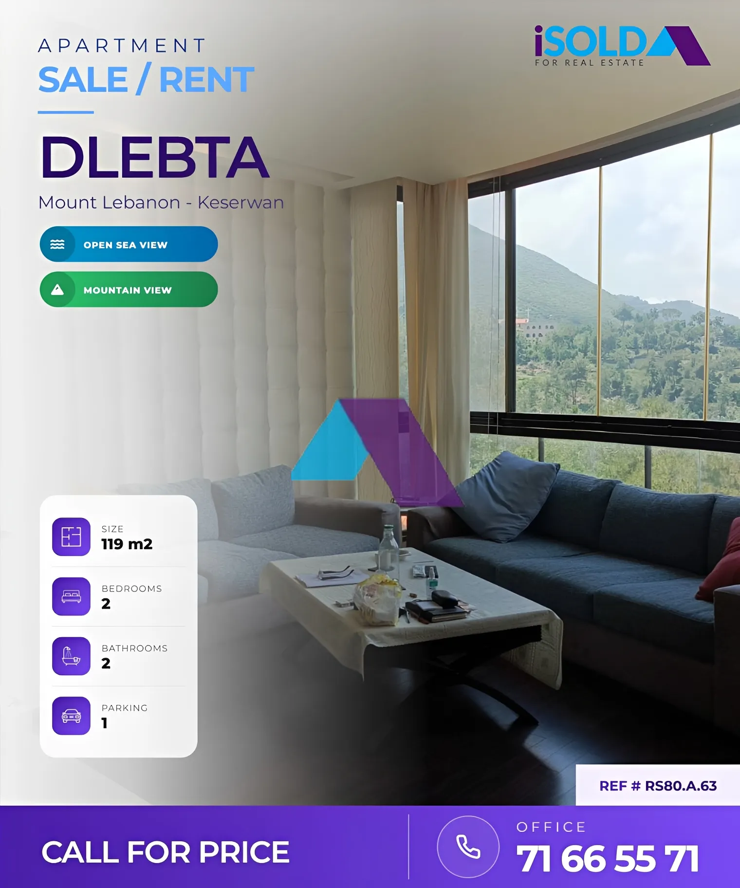 Apartment for sale in Delbta