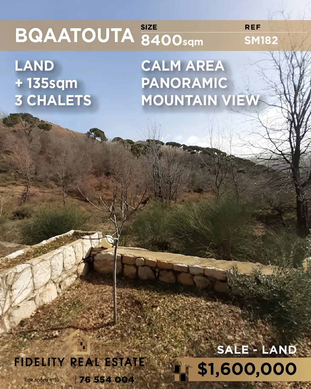 Residential Land for sale in Bqaatouta, Lebanon