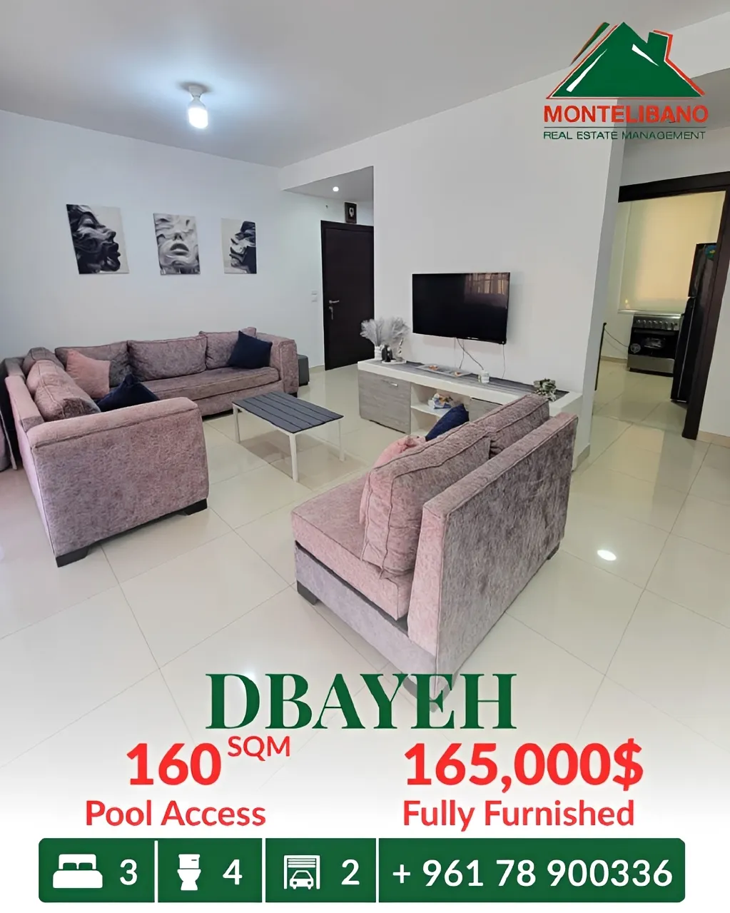 Apartment for sale in Dbayeh