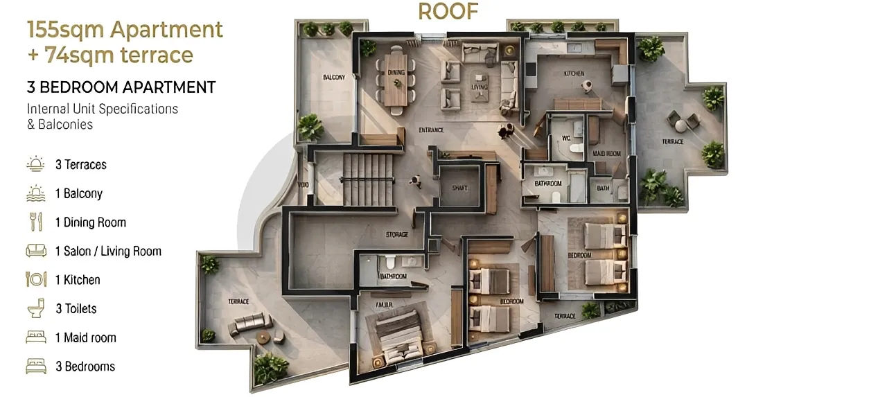 Apartment for Sale in Nahr Ibrahim