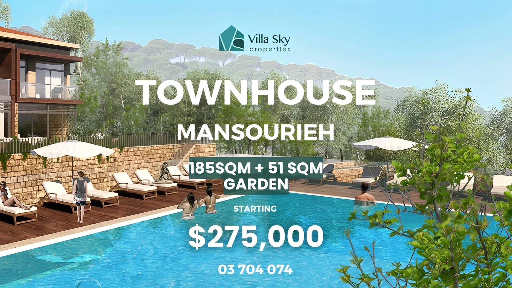 Villa for Sale in Mansourieh, Lebanon