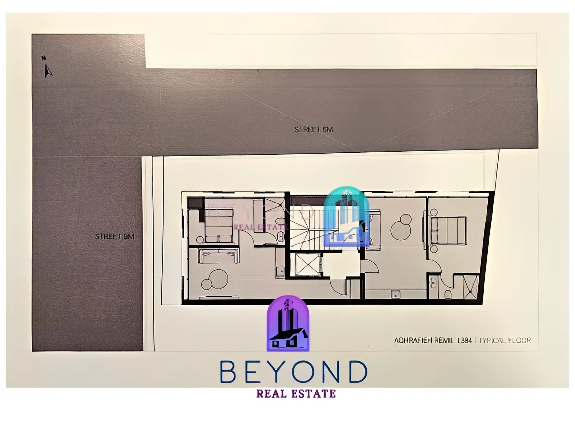 Apartment for sale in Achrafieh, Beirut, Lebanon - 2 bed, 3 bath