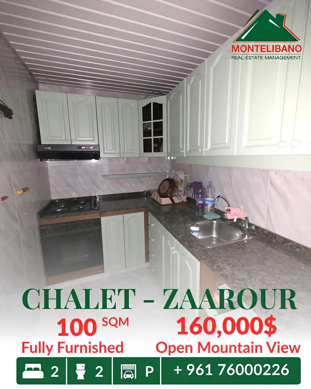 Chalet for sale in Zaarour