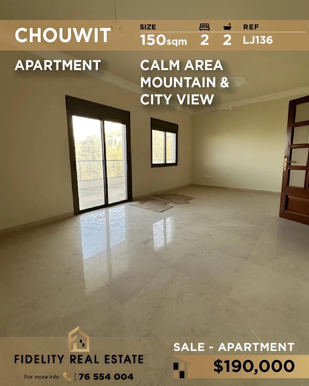 Apartment for sale in Chouit, Lebanon - 2 bed, 2 bath