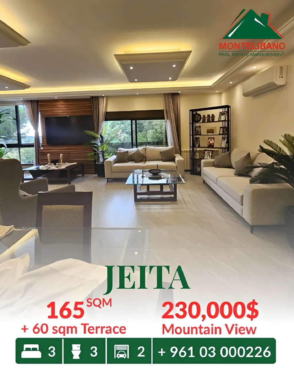 Apartment for sale in Jeita