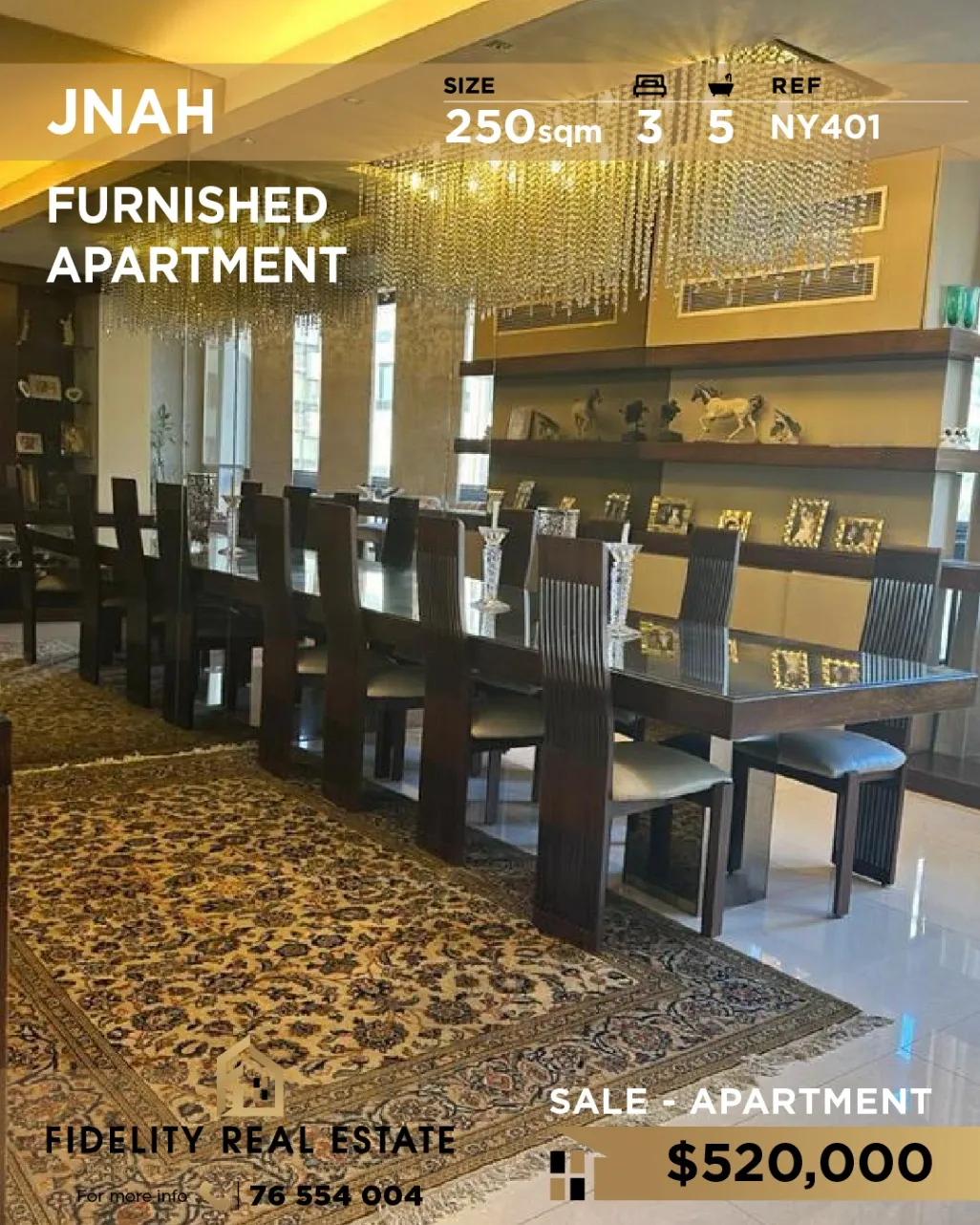 Apartment for sale in Jnah, Lebanon