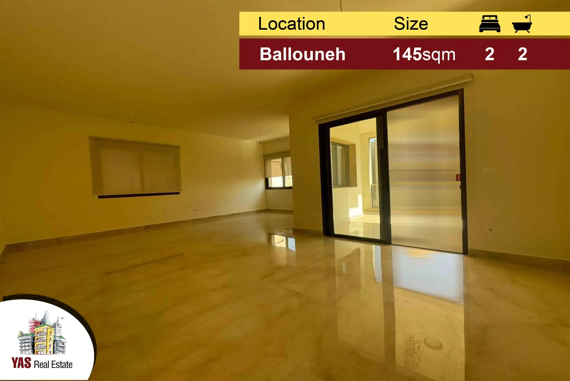 Apartment for Sale in Ballouneh - 2 bed, 2 bath