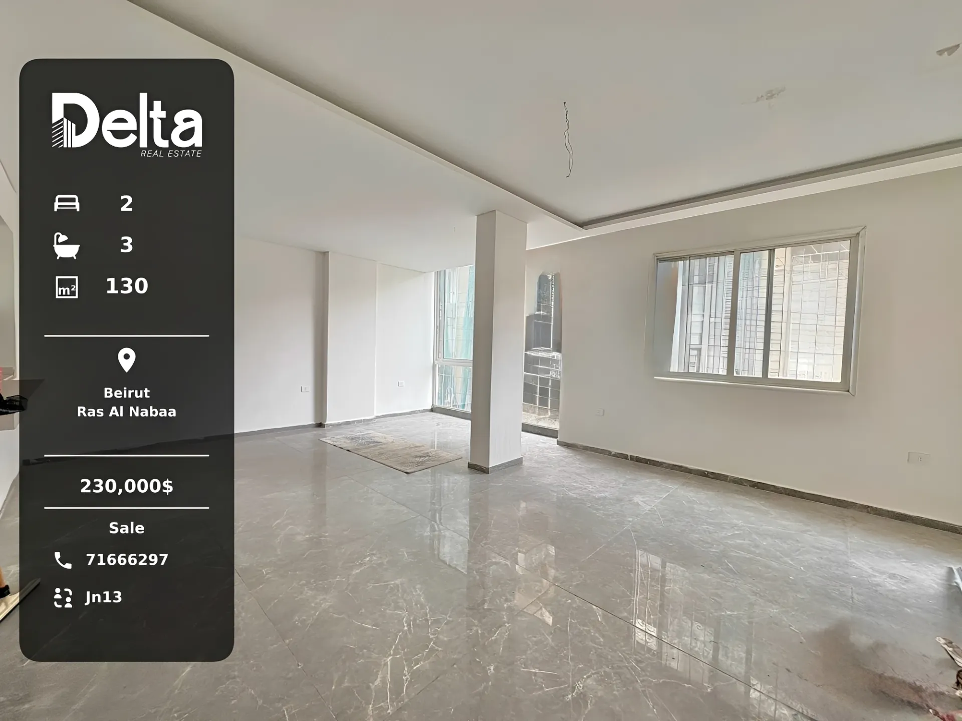 Apartment for sale in Ras al naba'a - 2 bed, 3.0 bath