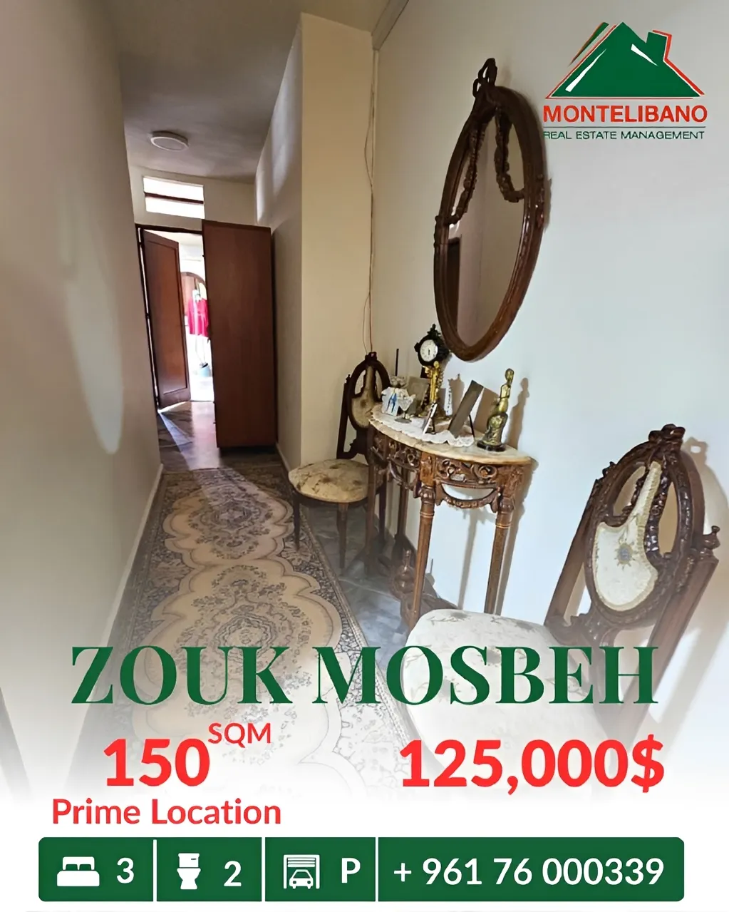 Apartment for sale in Zouk Mosbeh, Lebanon