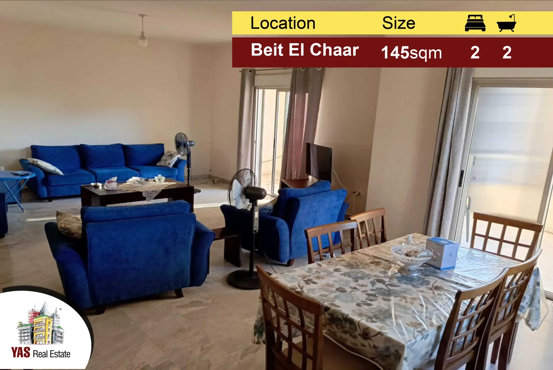 Apartment for Sale in Beit El Chaar - 2 bed, 2 bath