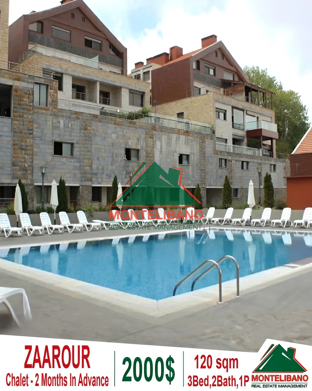 Chalet for rent in Zaarour, Lebanon