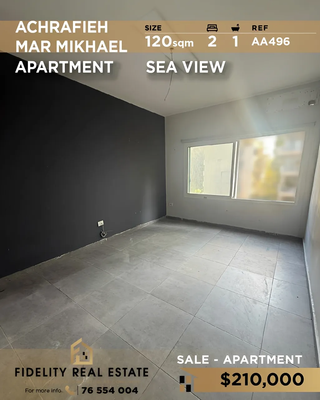 Apartment for sale in Achrafieh
