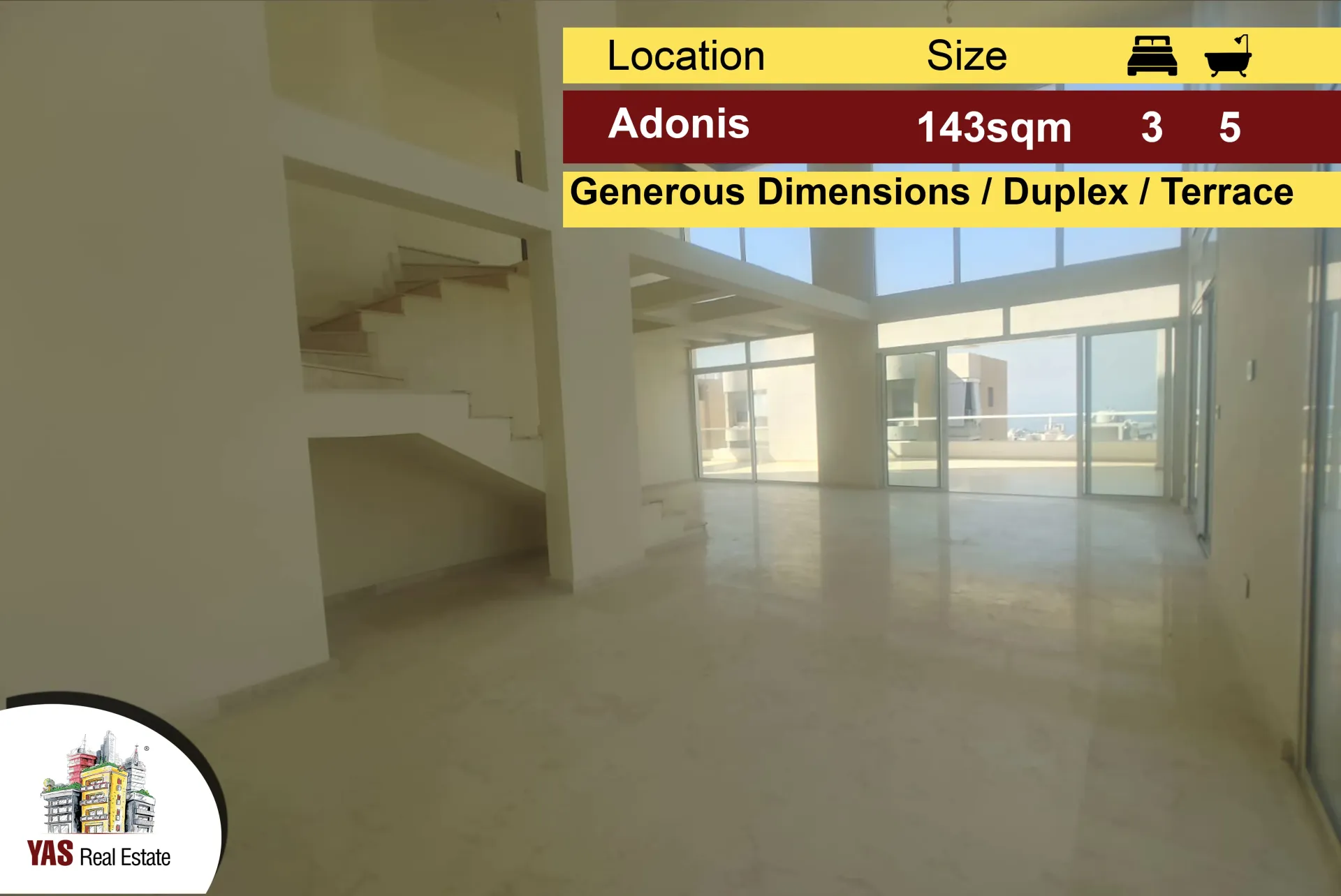 Apartment for Sale in Adonis - 3 bed, 5 bath