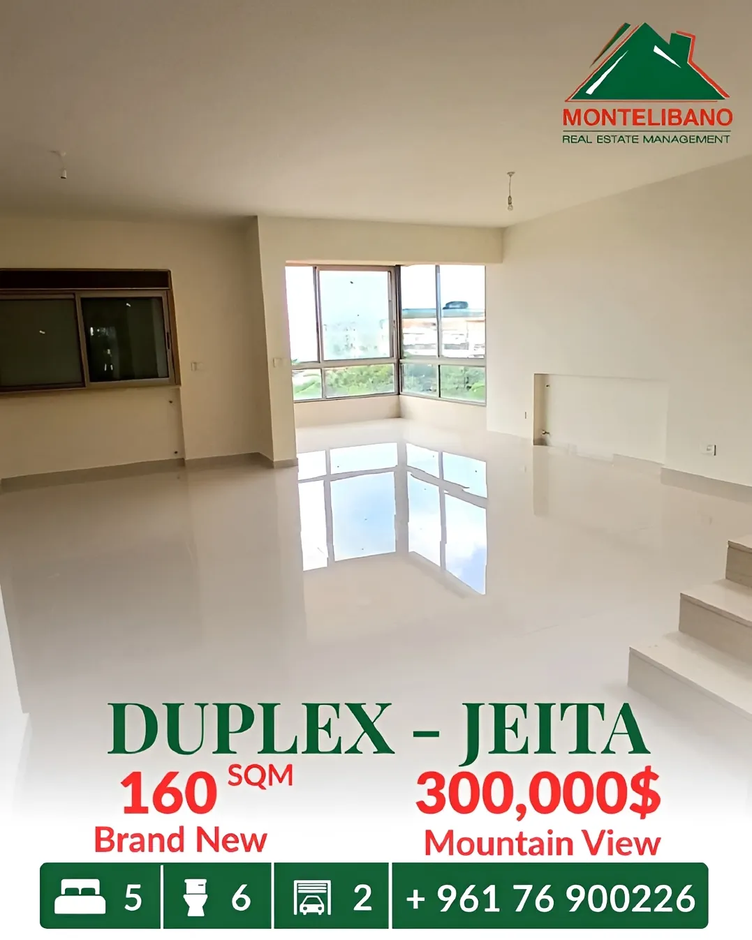 Duplex for sale in Jeita