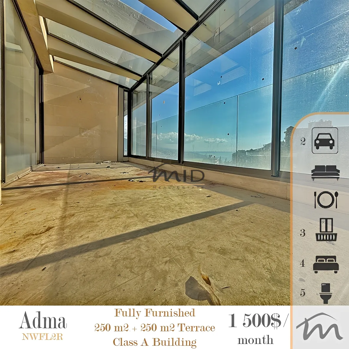 Apartment for rent in Adma w dafnah, lebanon - 4 bed, 5.0 bath