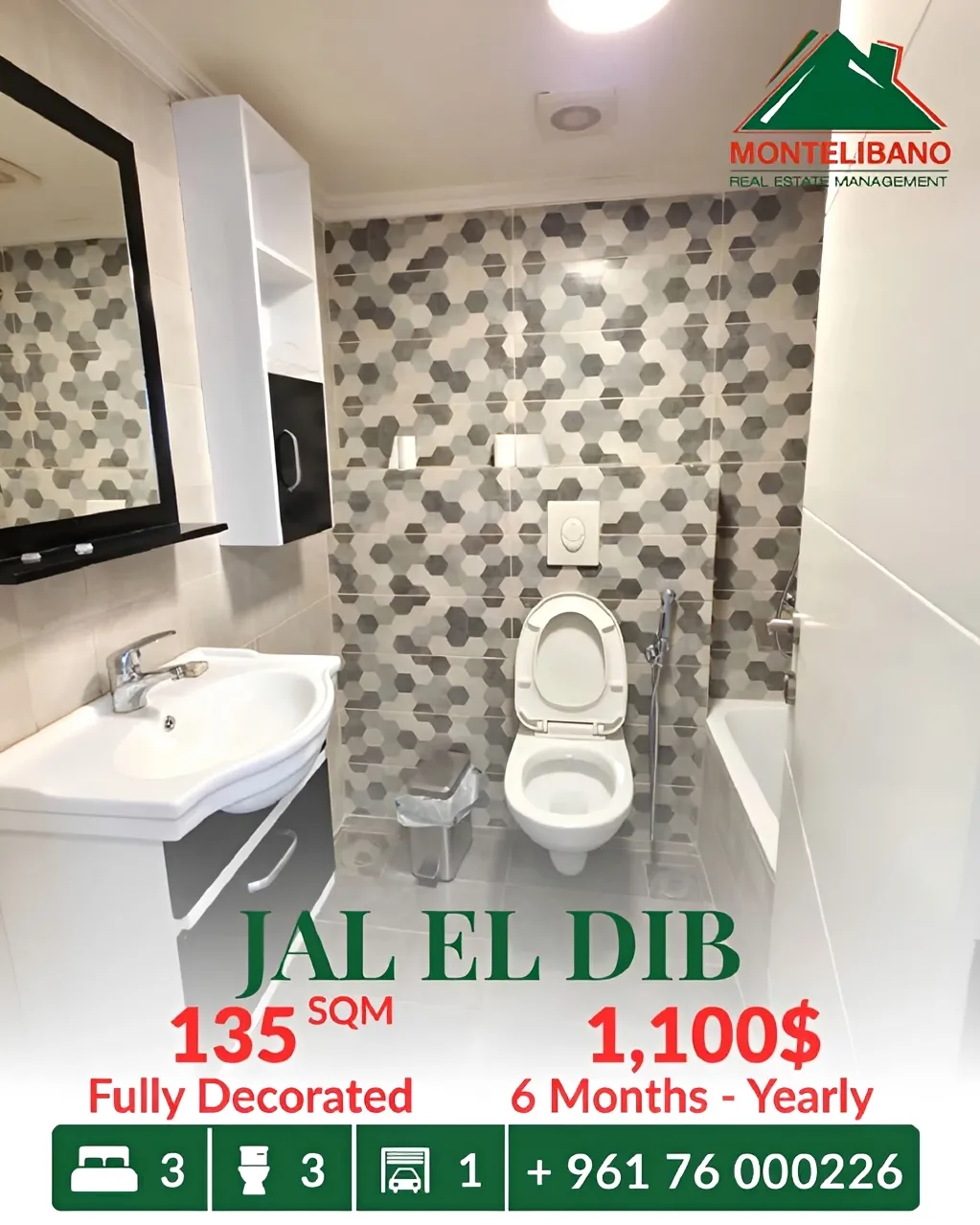 Apartment for rent in Jal El Dib