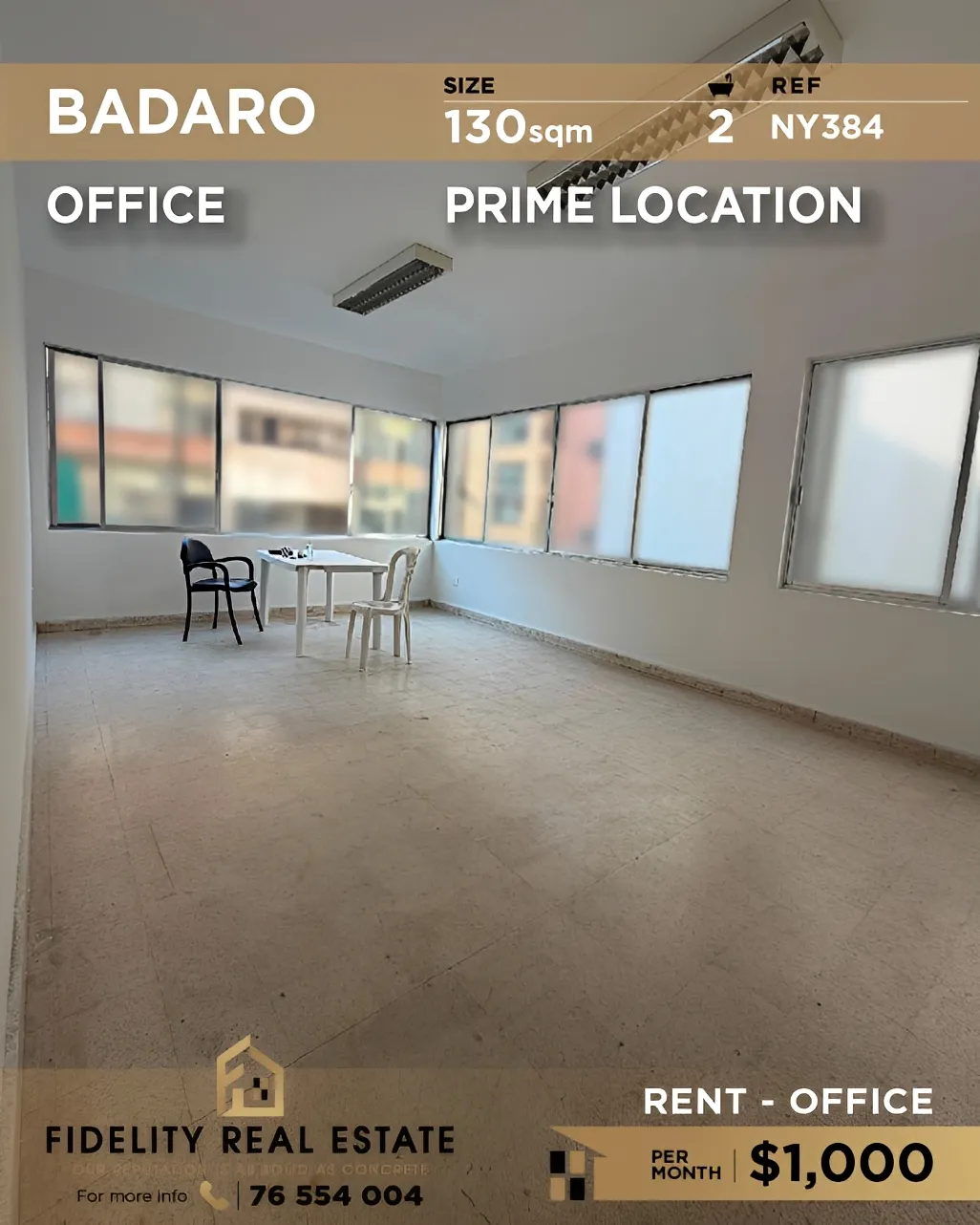 Office for rent in Badaro, Beirut, Lebanon