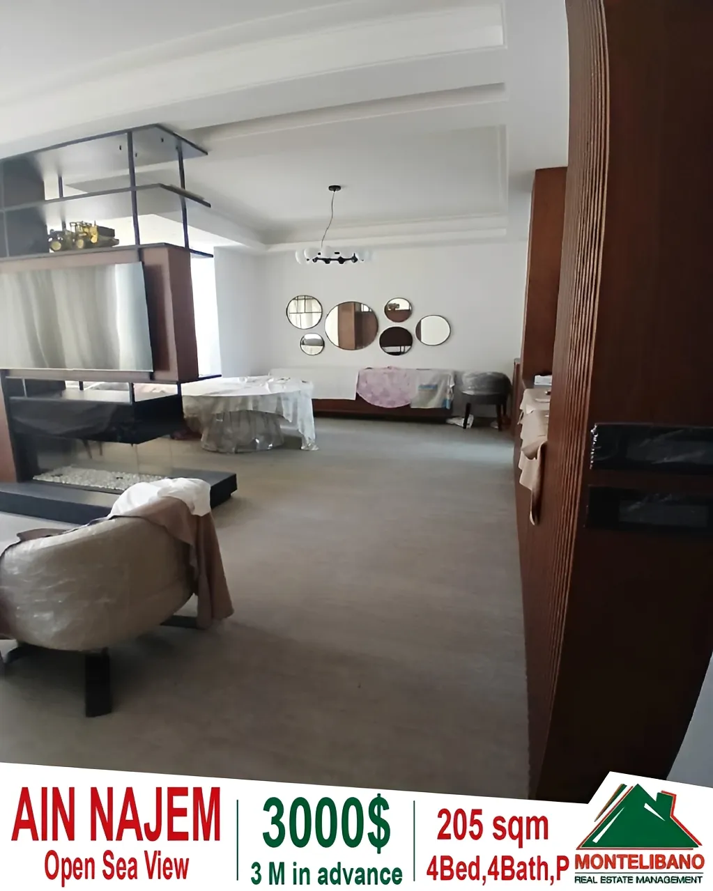 Apartment for rent in Ain Saadeh, Lebanon - 4 bed, 4 bath