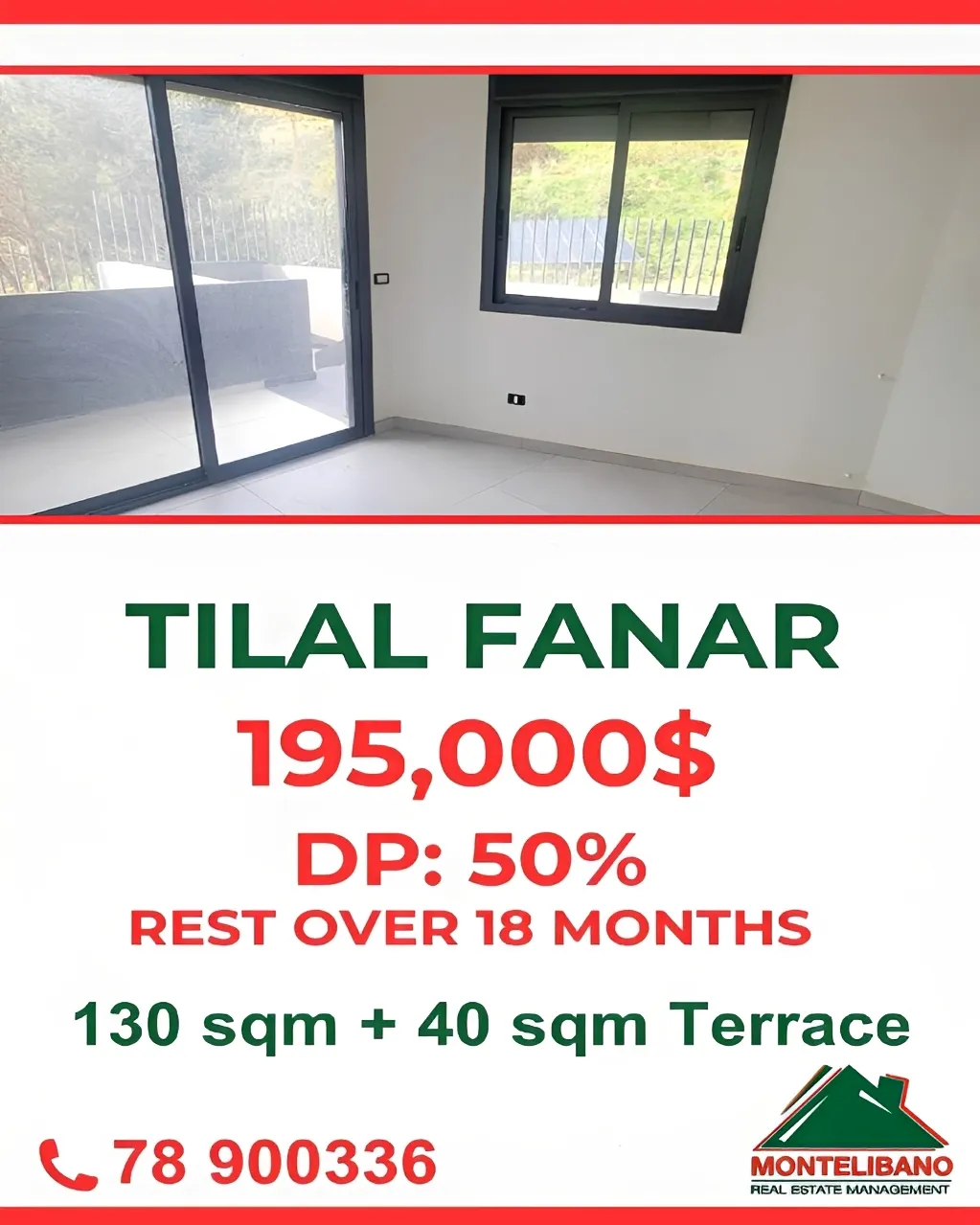 Apartment for sale in Fanar, Lebanon - 2 bed, 2 bath