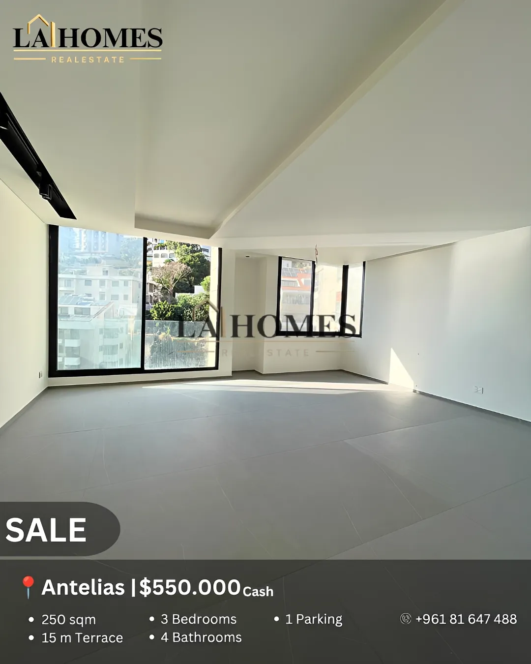 Apartment for sale in Antelias, lebanon - 3 bed, 4.0 bath