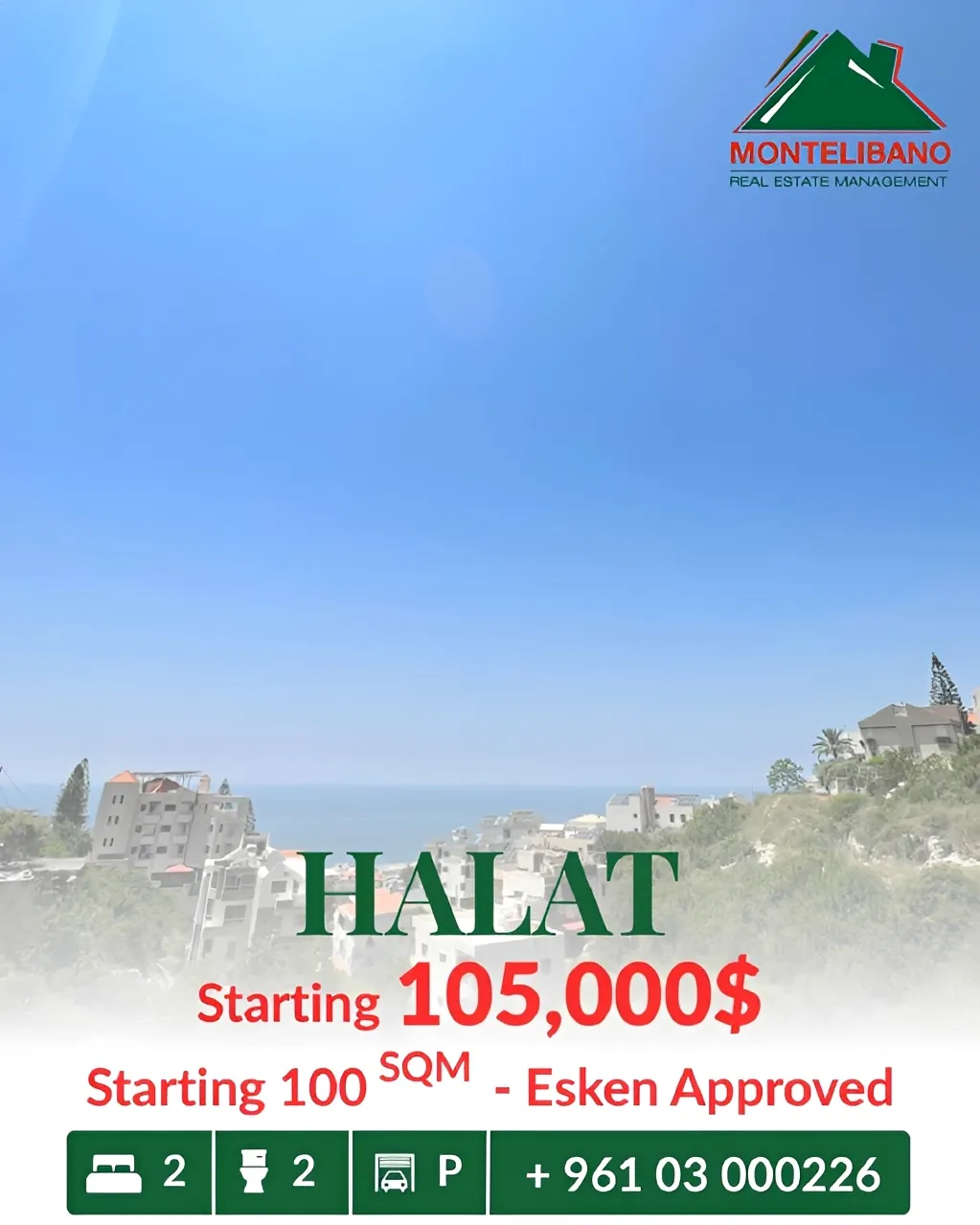 Apartment for sale in Halat, Lebanon