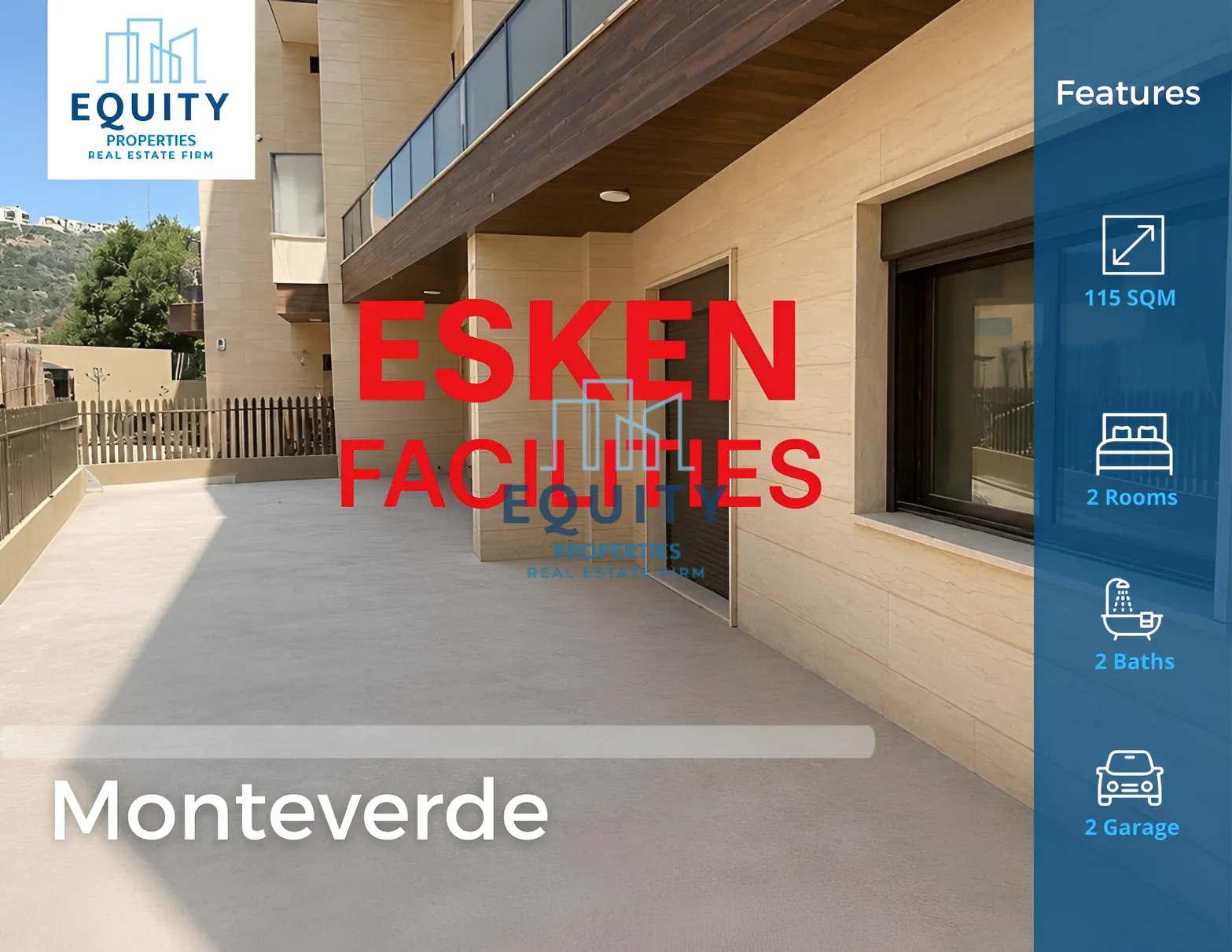 Apartment for sale in Monteverde Main Street، Lebanon - 2 bed, 2 bath