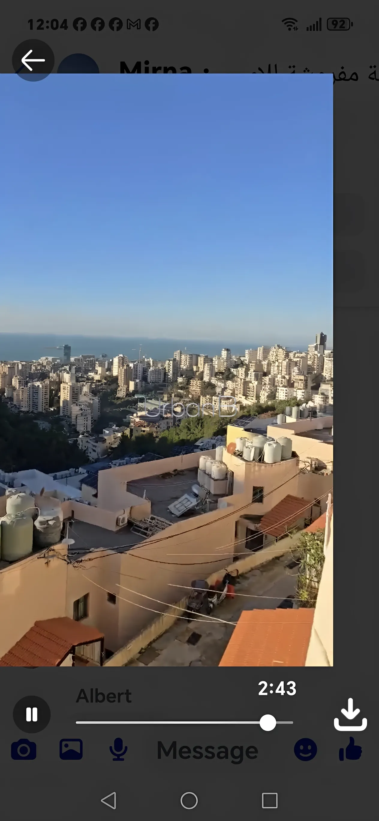 Apartment for rent in Mezher