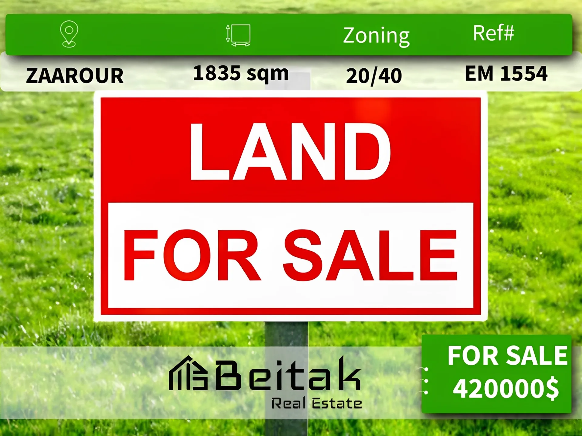 Residential Land for sale in Zaarour, Lebanon, Lebanon