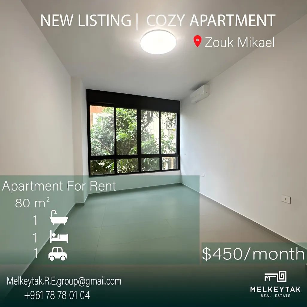 Apartment for rent in Zouk Mikael