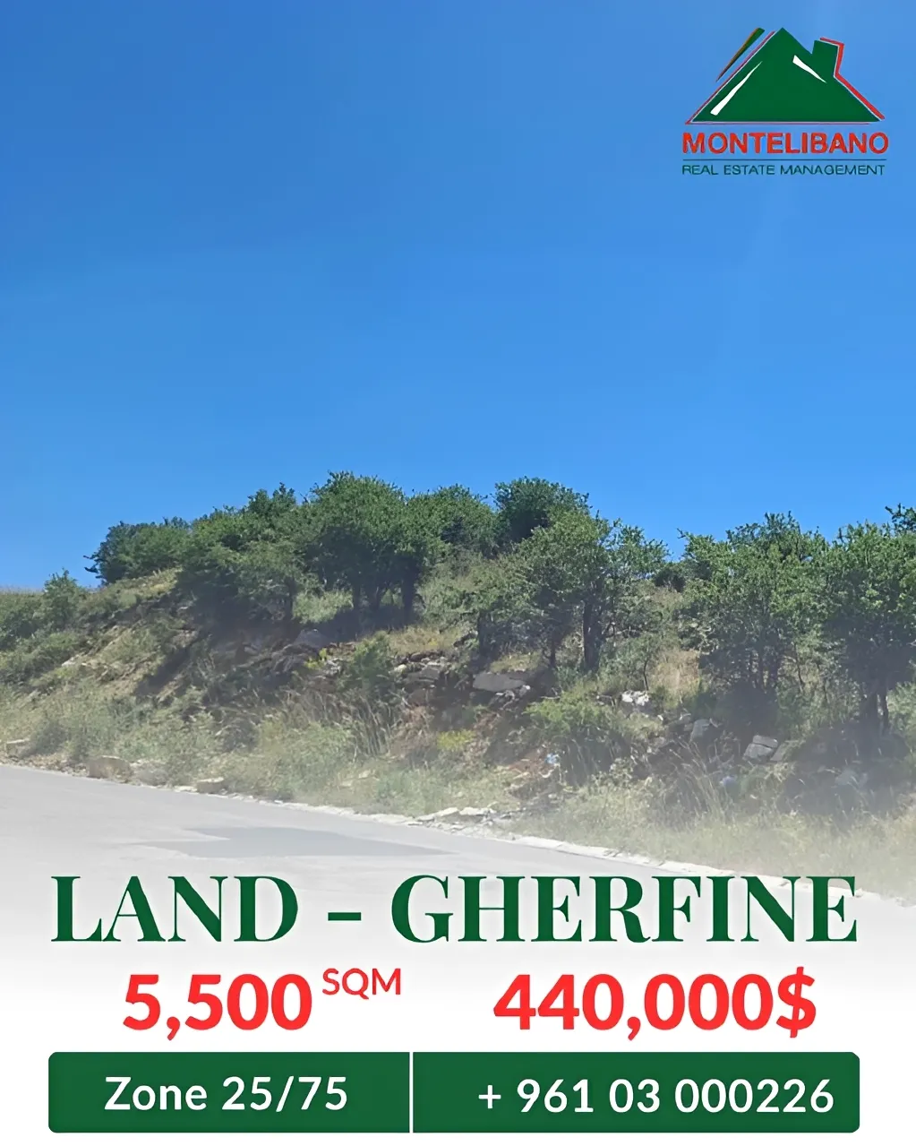 Residential Land for sale in Gharfine, Lebanon