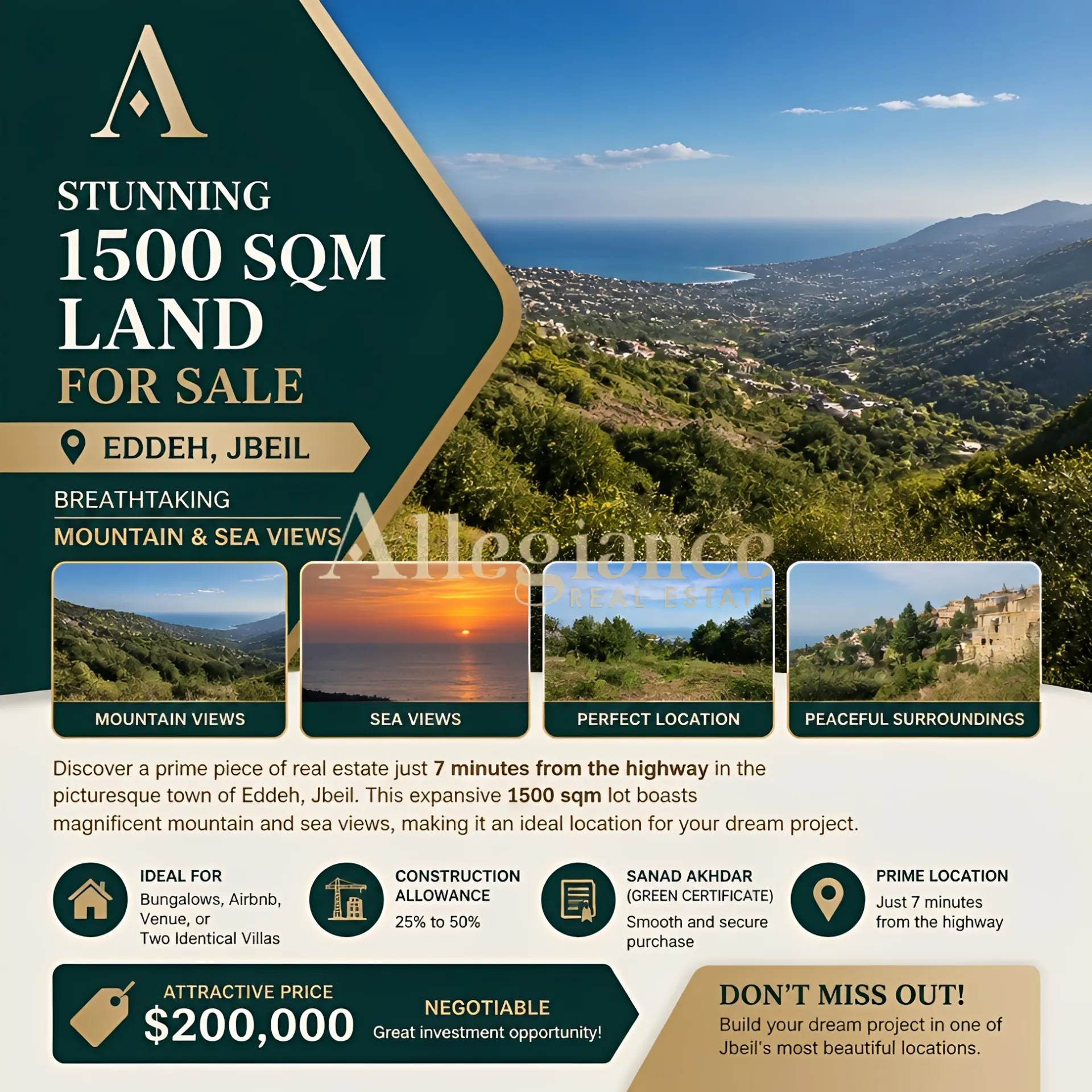 Residential Land for sale in Jbeil