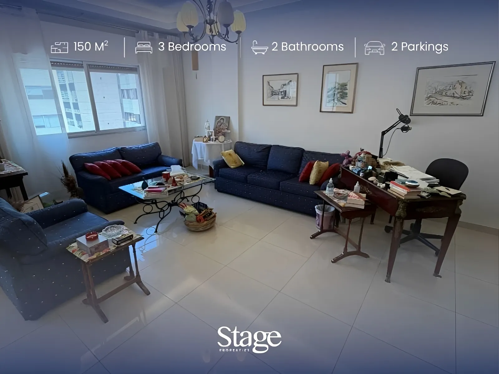 Apartment for sale in Sin El Fil, Lebanon - 3 bed, 2 bath