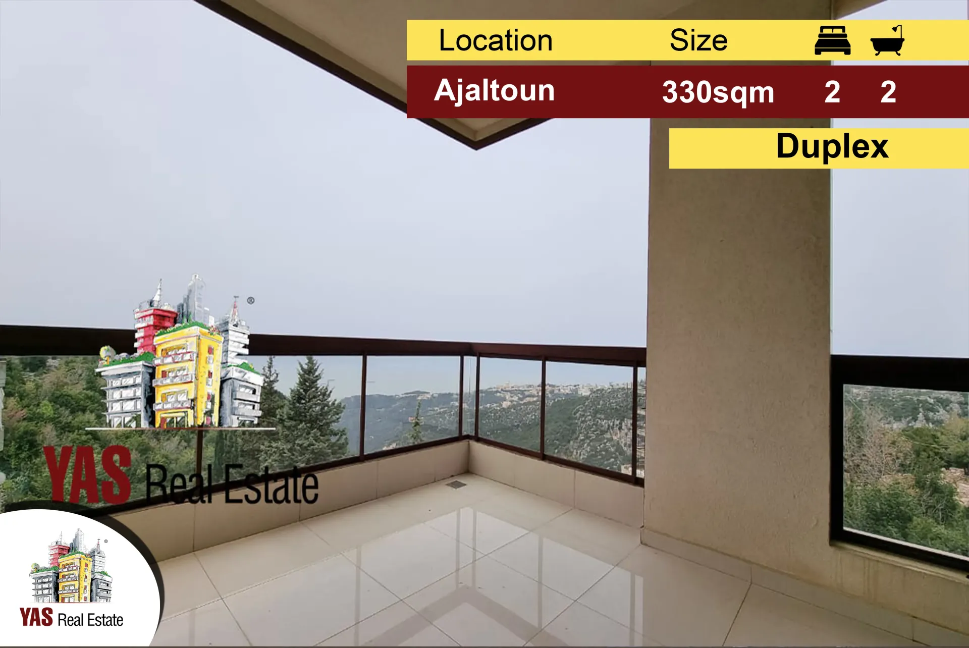 Apartment for Sale in Ajaltoun
