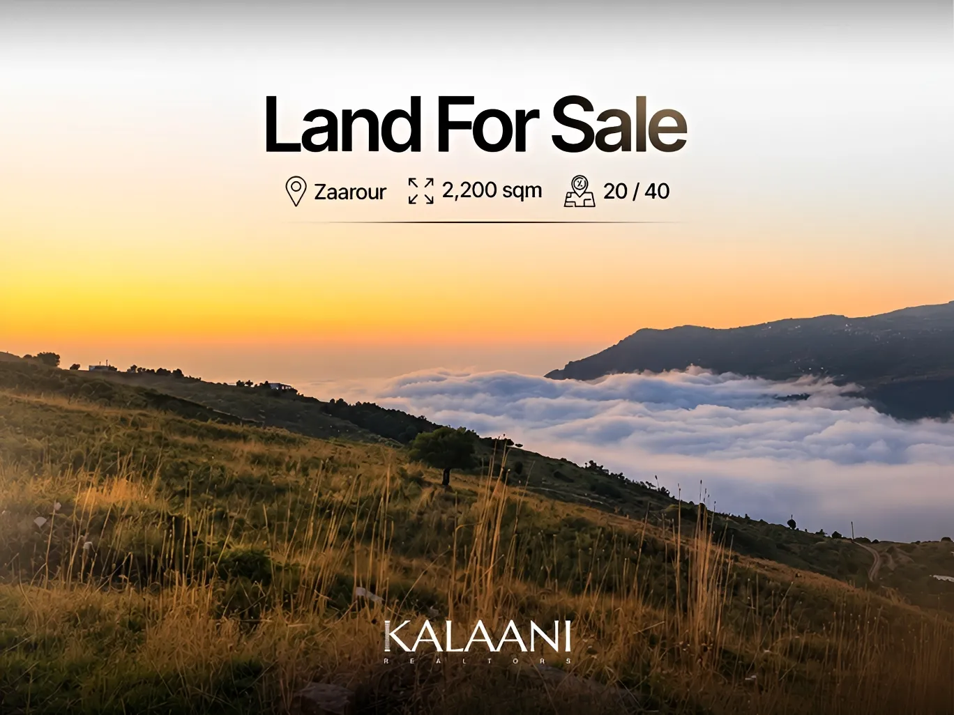 Residential Land for sale in Zaarour