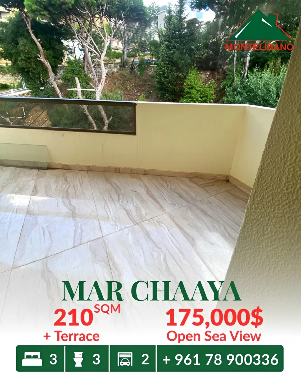 Duplex for sale in Mar Chaaya - 3 bed, 3 bath