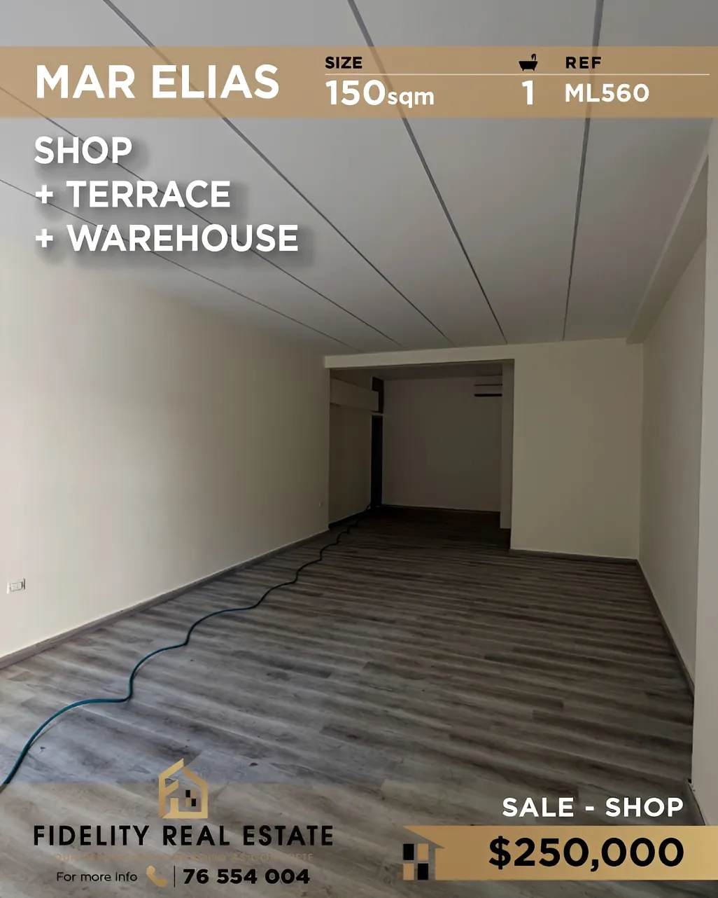 Shop for sale in Mar Elias refugee camp, Beirut, Lebanon