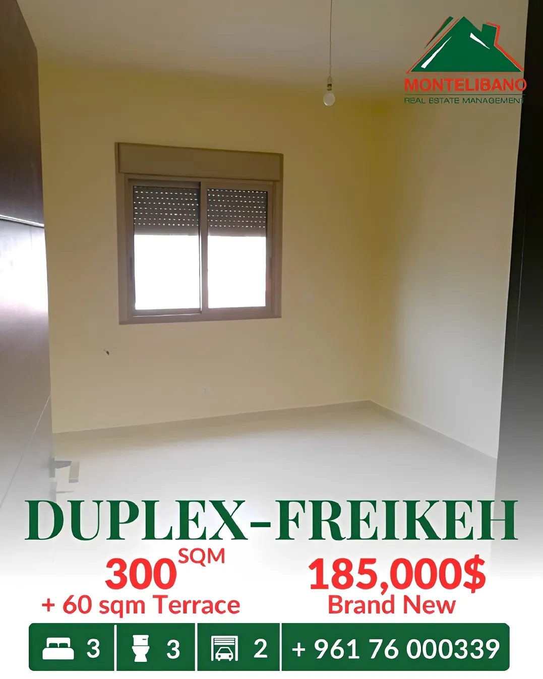 Duplex for sale in Fraikeh, Lebanon
