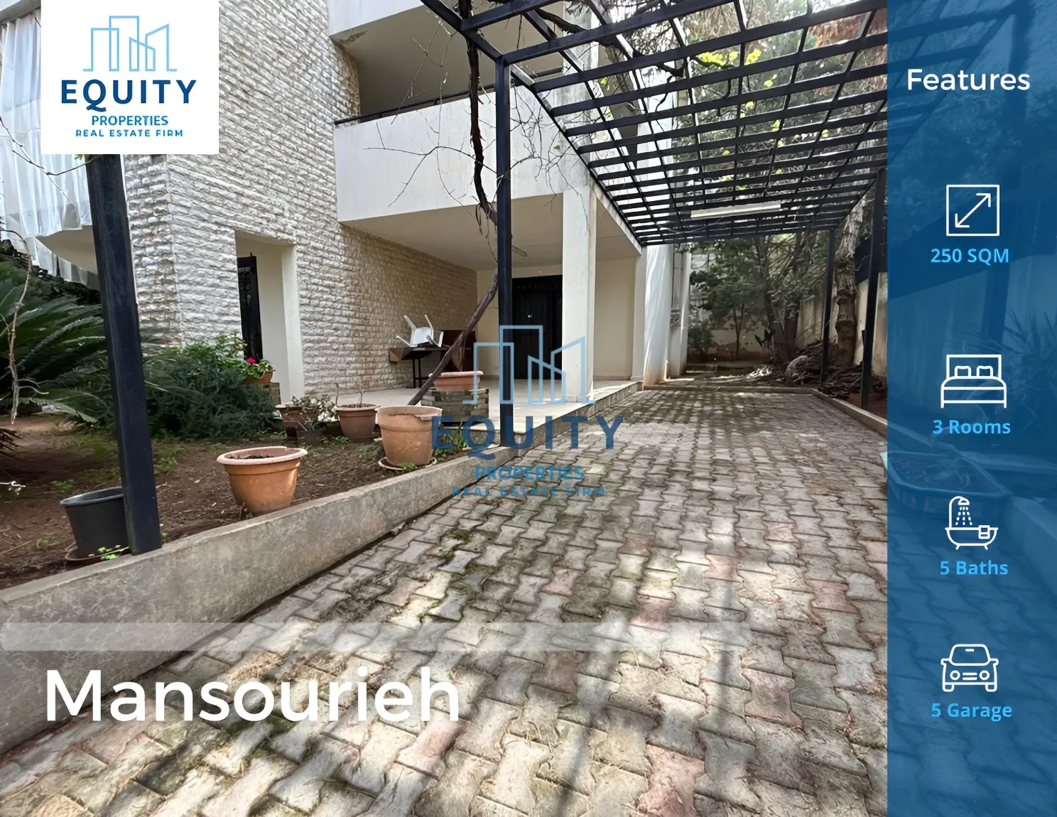 Apartment for sale in Mansourieh, Lebanon - 3 bed, 5 bath