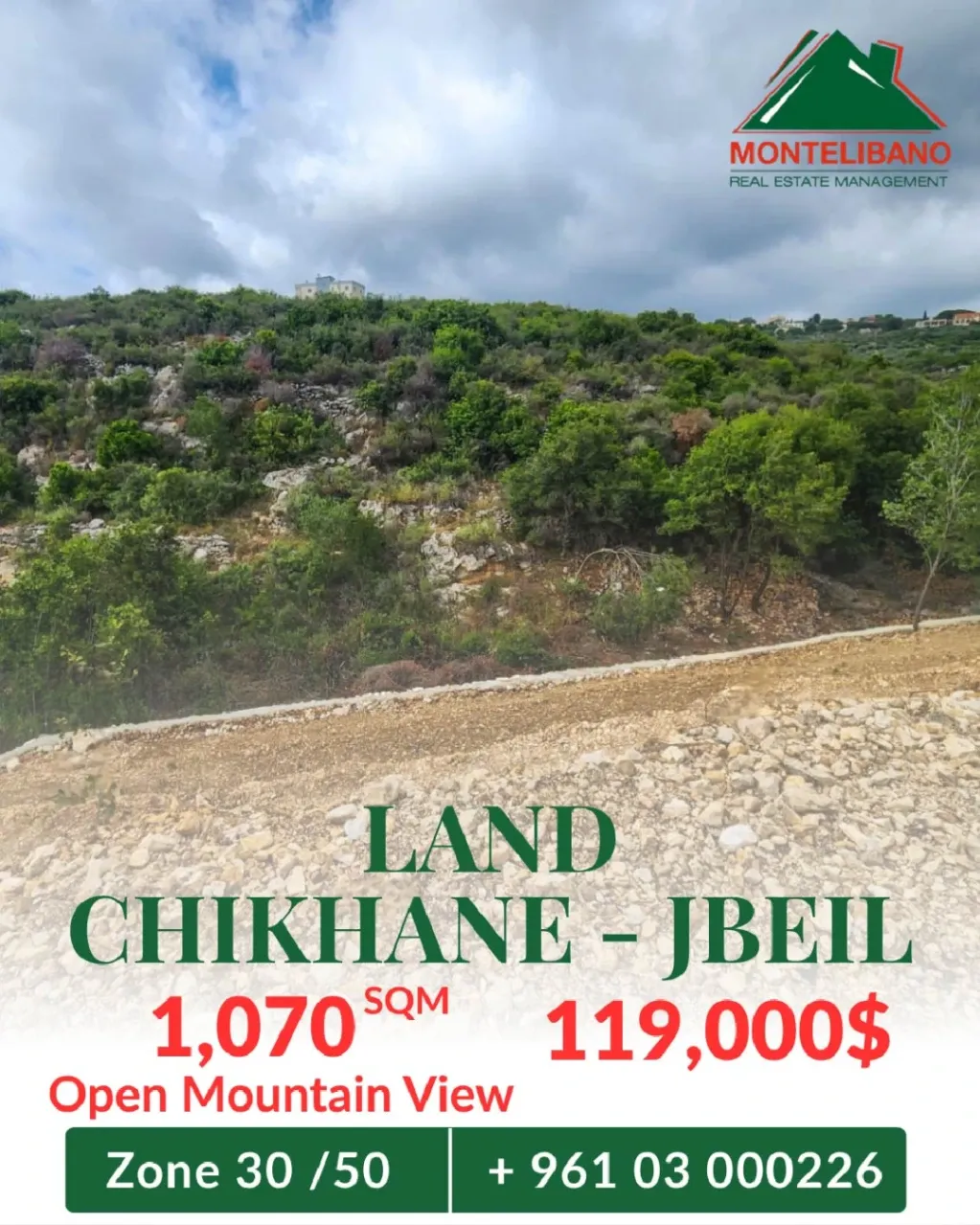 Residential Land for sale in Chikhane, Lebanon