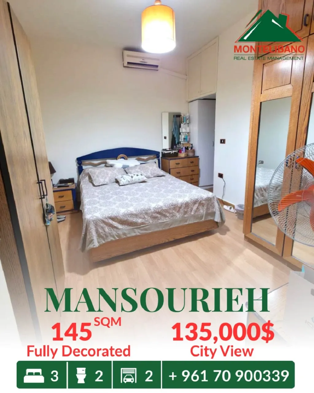 Apartment for sale in Mansourieh, Lebanon