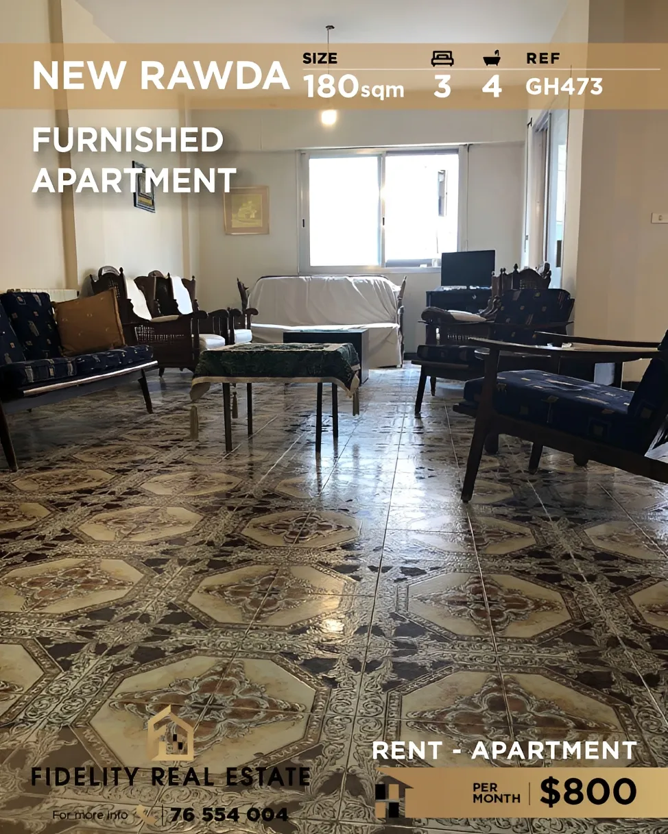 Apartment for rent in New Rawda, Beirut, Lebanon - 3 bed, 4 bath