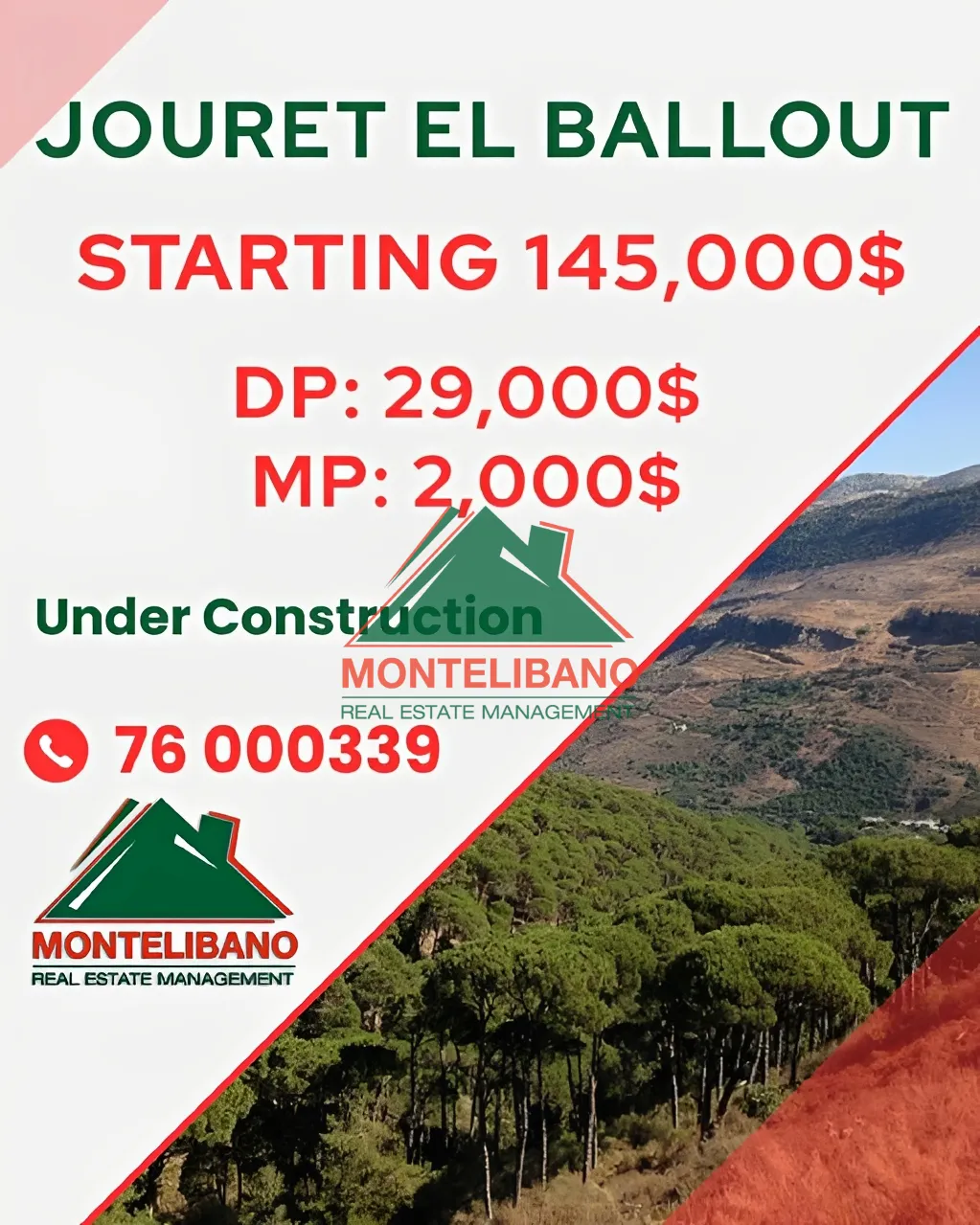 Apartment for Sale in Jouret El Ballout, Lebanon
