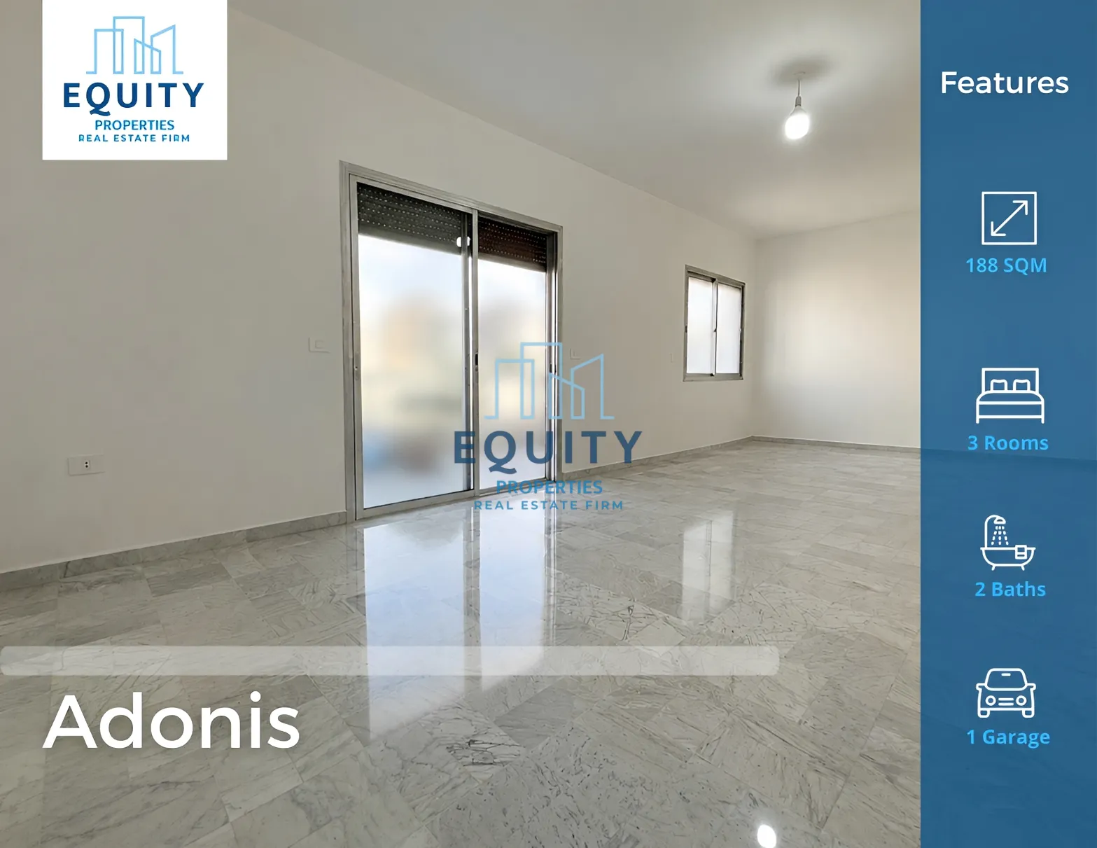Apartment for sale in Adonis Kesrouane, Lebanon - 3 bed, 2 bath