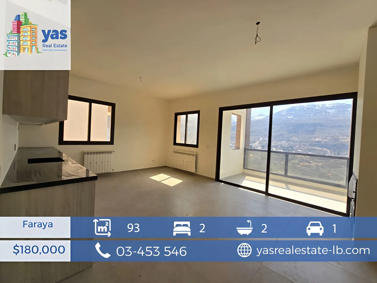Chalet for Sale in Faraya - 2 bed, 2 bath