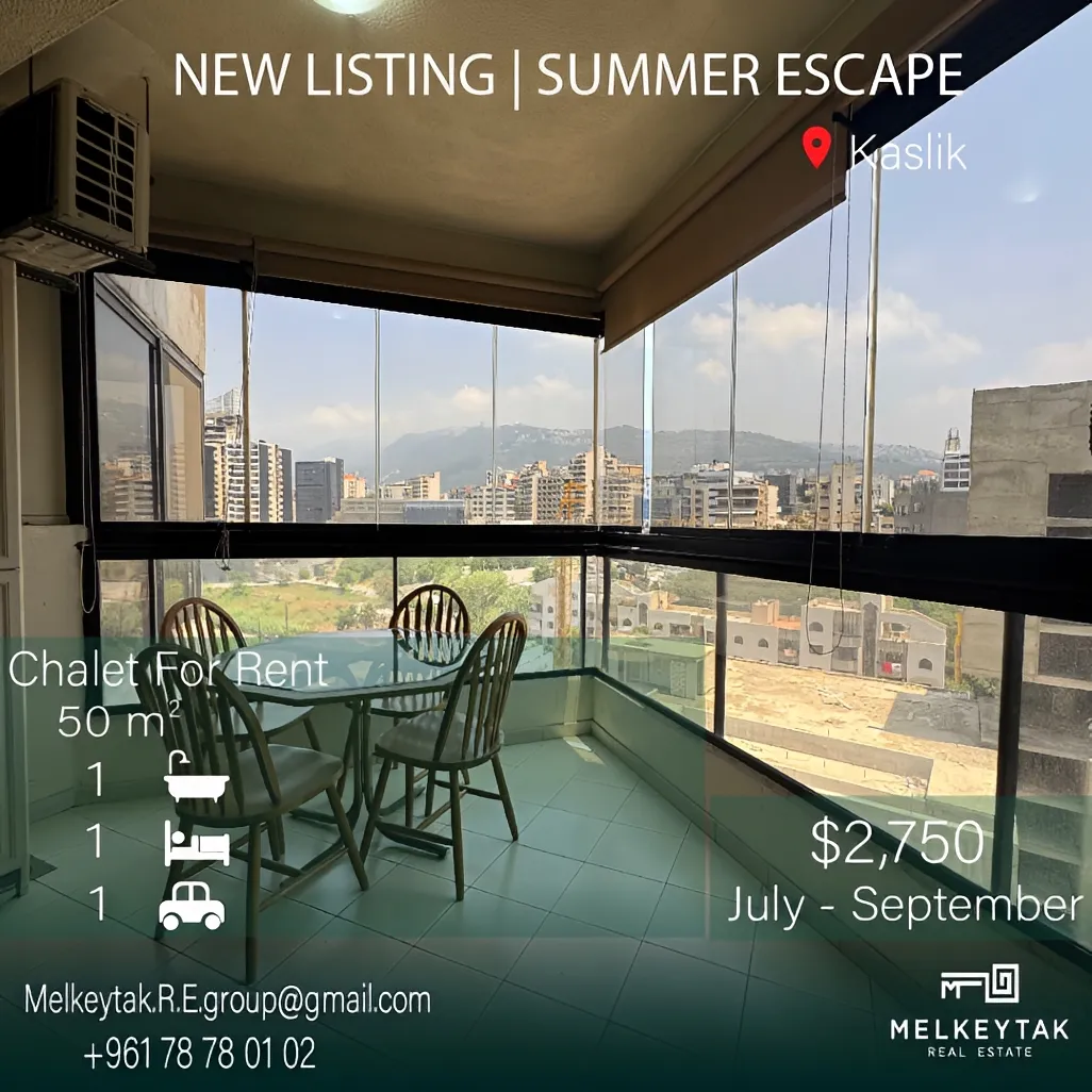 Apartment for rent in Kaslik, Lebanon - 1 bed, 1 bath