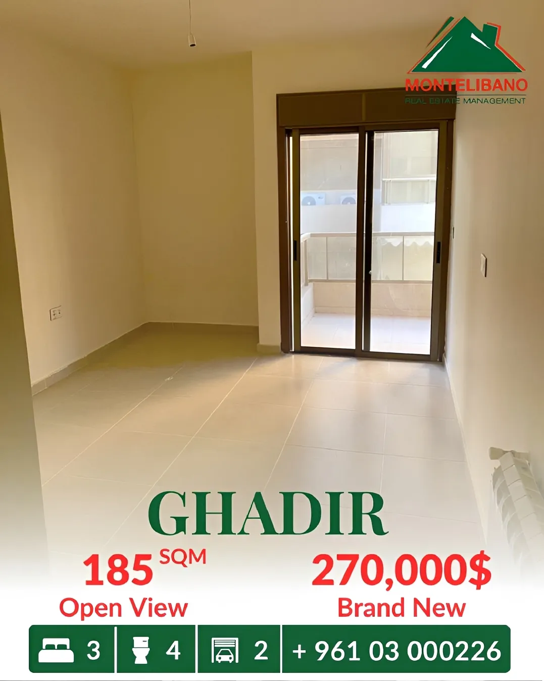 Apartment for sale in Ghadir, Lebanon