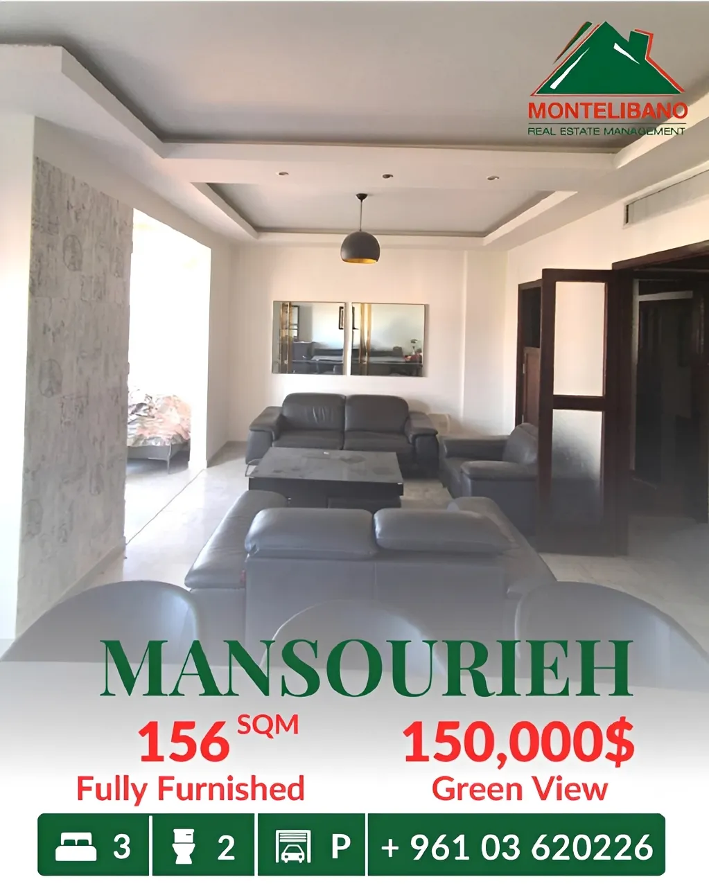 Apartment for sale in Mansourieh, Lebanon