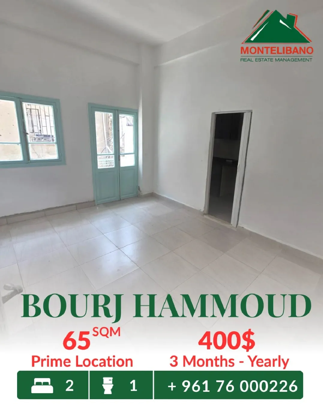 Apartment for rent in Bourj Hammoud, Lebanon