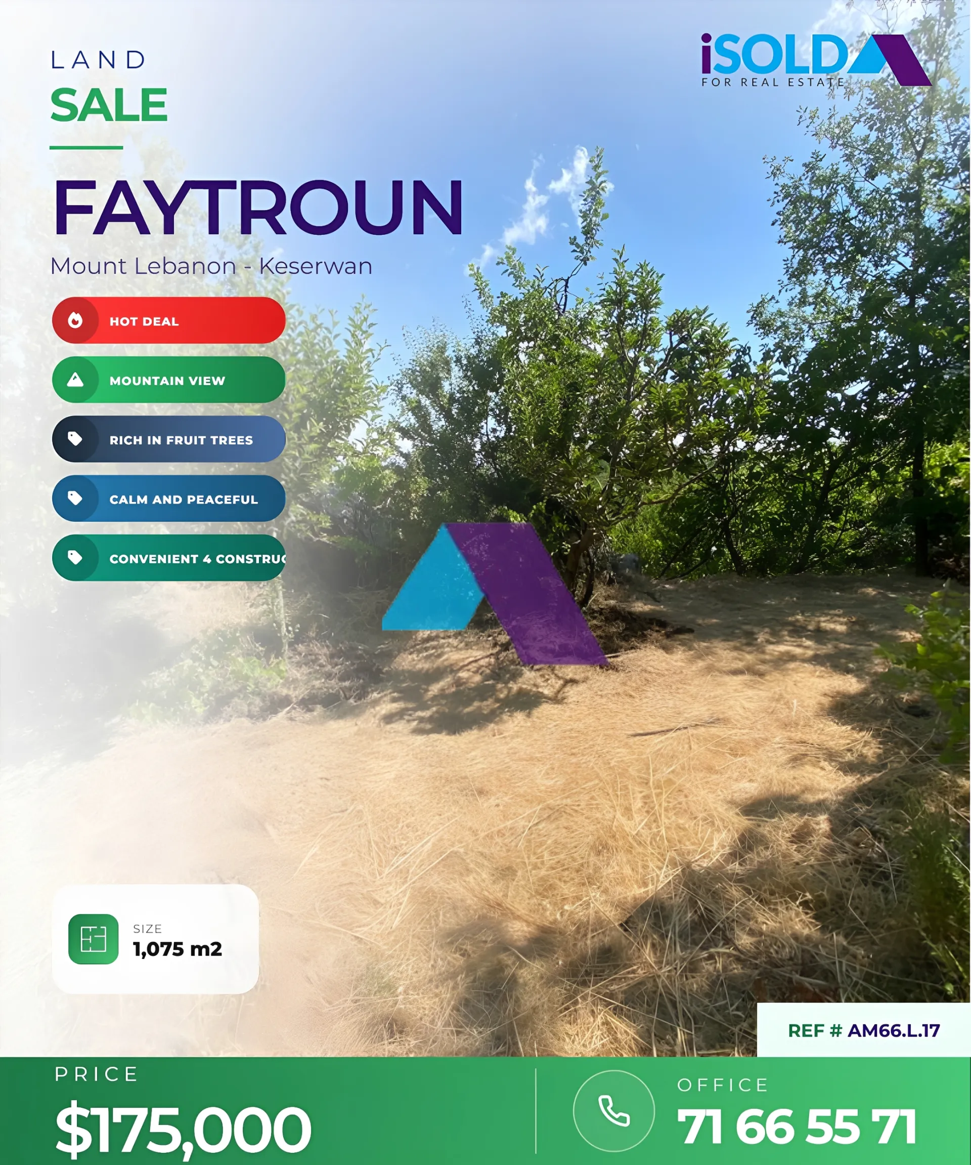 Land for Sale in Faitroun