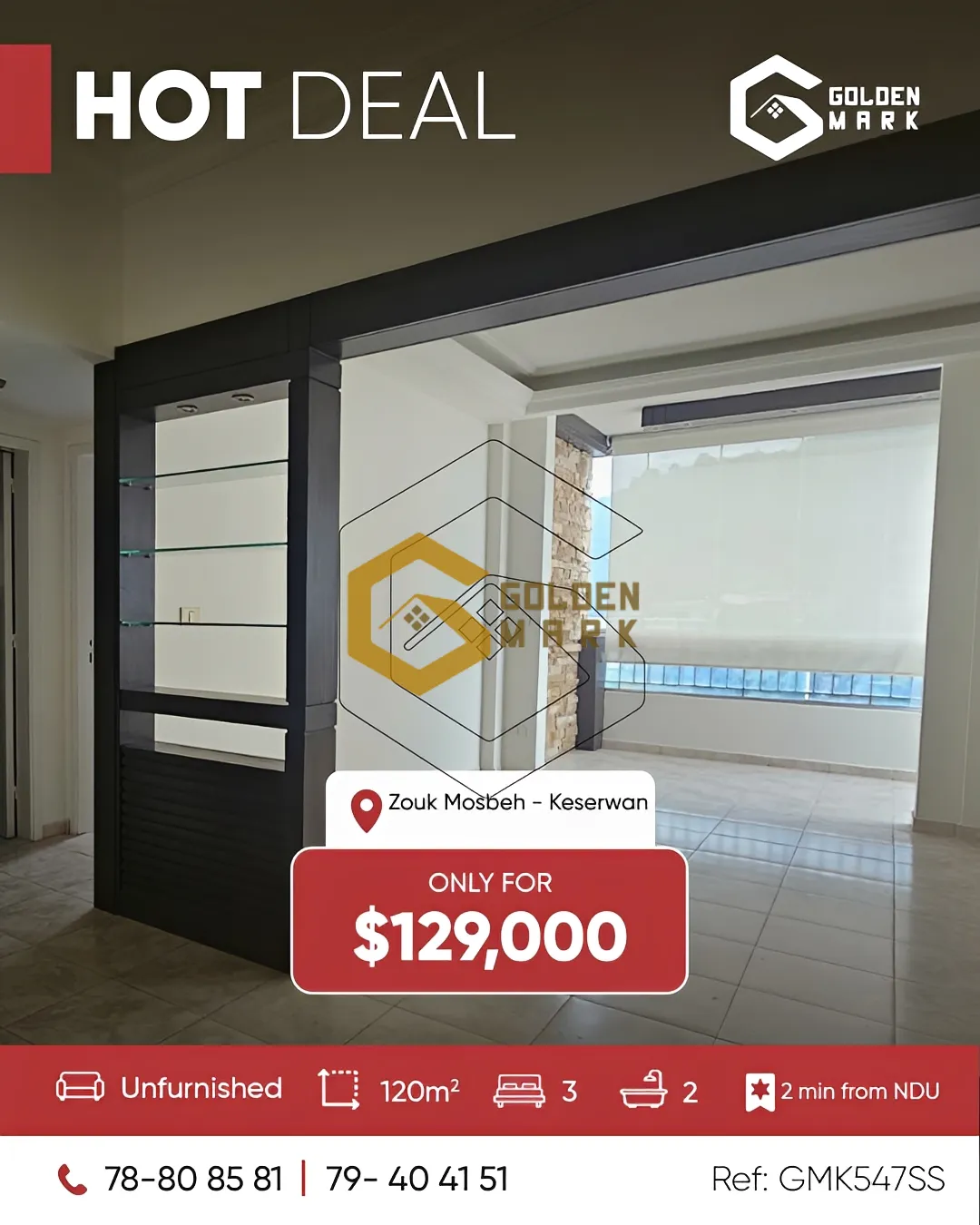 Apartment for Sale in Zouk Mosbeh